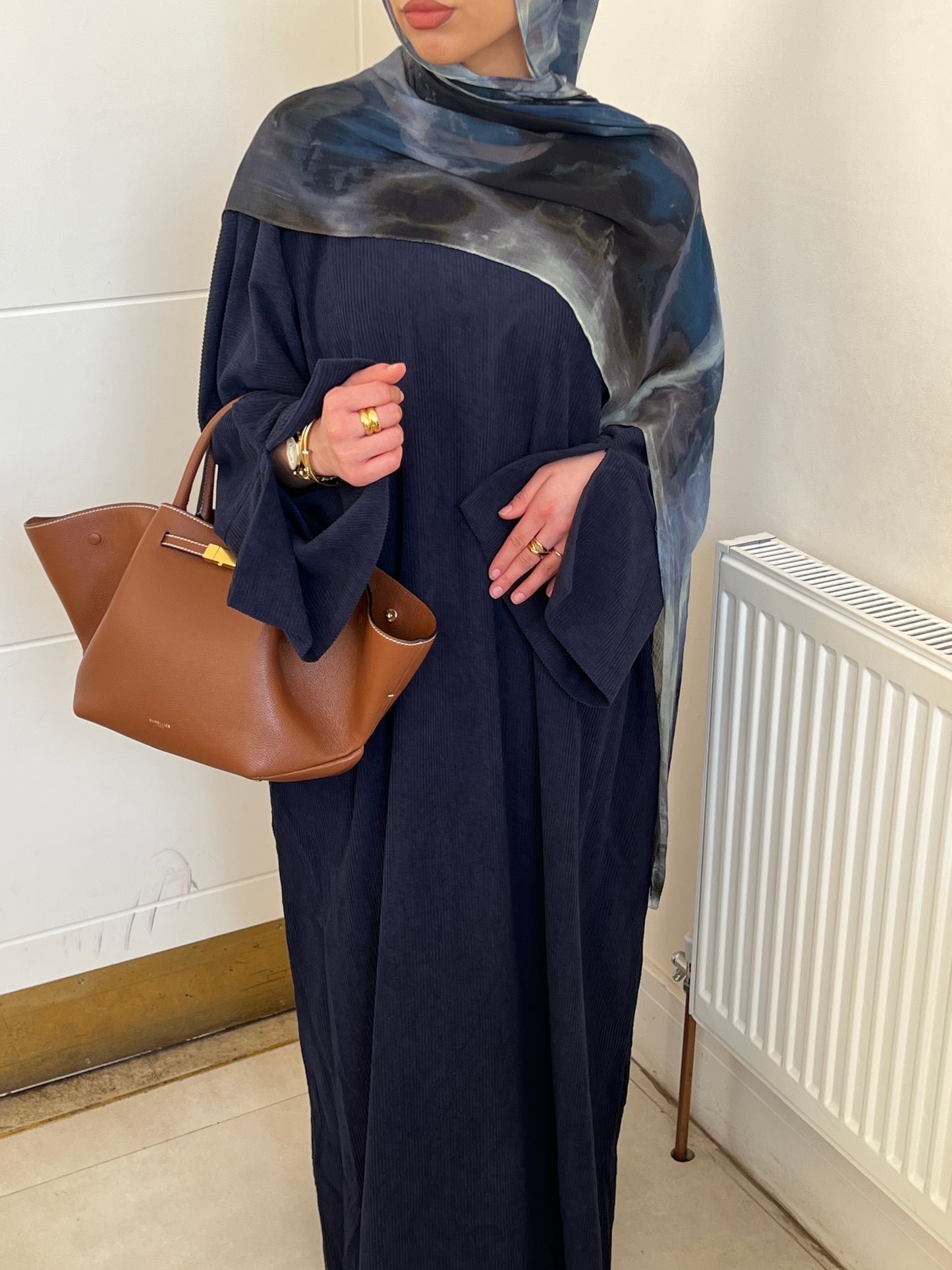 Corduroy abaya