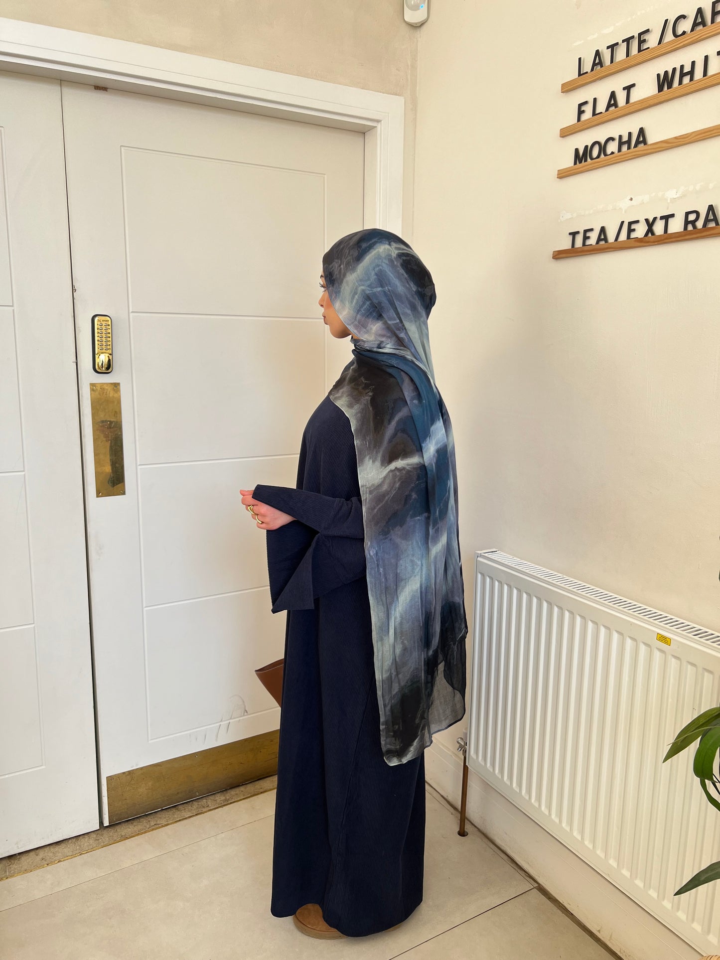 Corduroy abaya